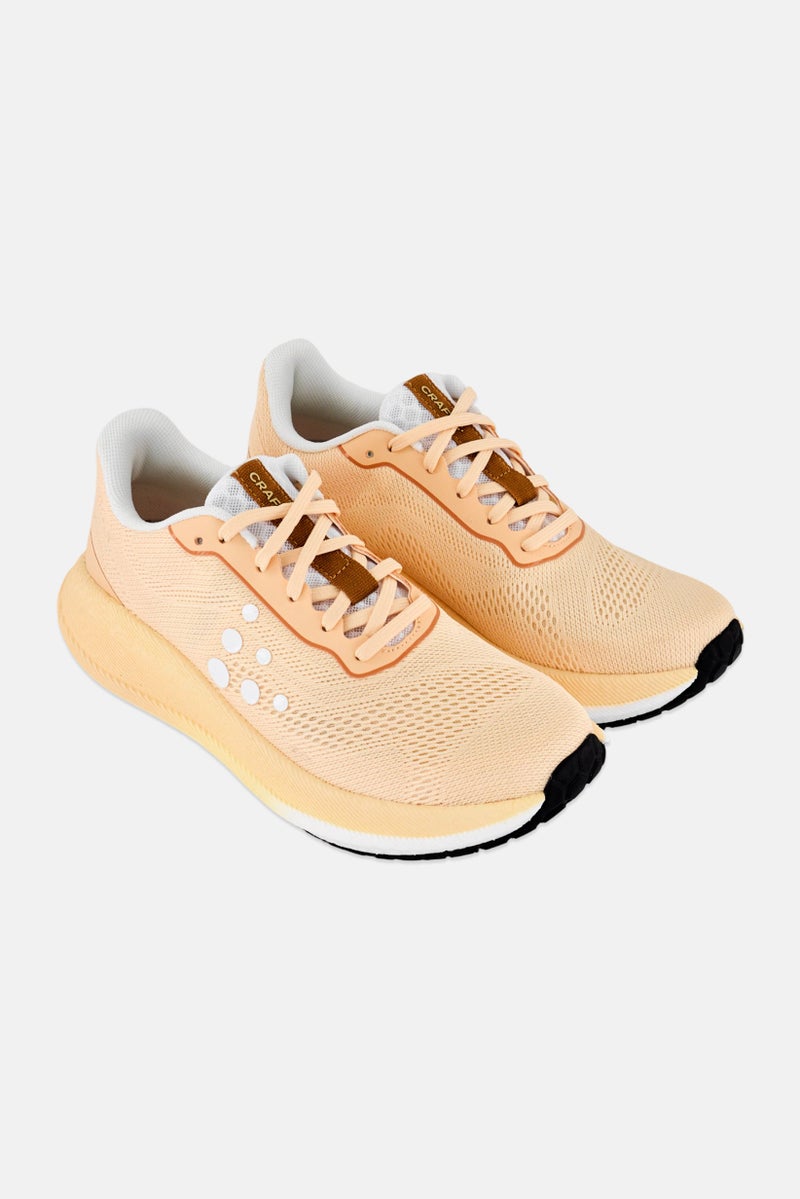 Craft Women Pacer 2 Lace Up Running Shoes, Beige - Image 2