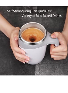 Generic Easy Automatic Magnetic Stirring Coffee Mug,Self Stirring Mug Magnetic Stirring Cup Rotating Home Office Travel Mixing Cup Suitable for Coffee/Milk/Tea/Hot Chocolat (WHITE)  - Image 4