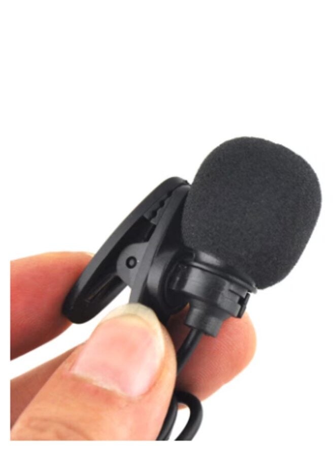 ANSELF External Clip-on Lapel Lavalier Microphone iu99 Black - Image 2
