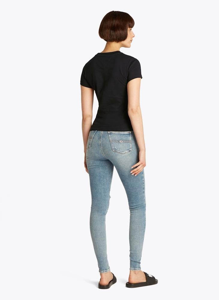 تومي جينز تيشيرت برقبة دائرية برسومات - Image 2