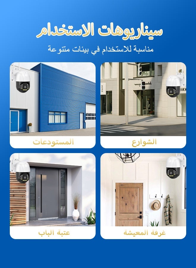 في 380 كاميرا مراقبة لاسلكية بدقة 3 ميجابكسل، بزاوية 360 درجة، رؤية ليلية، H.265، صوت ثنائي الاتجاه، مثبتة على الحائط/السقف - Image 3