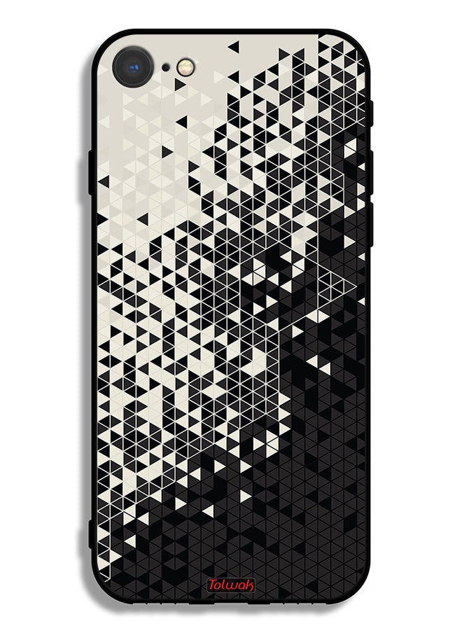 Tolwak - Apple iPhone 8 Protective Case Pattern Digital Art Triangle - Image 1