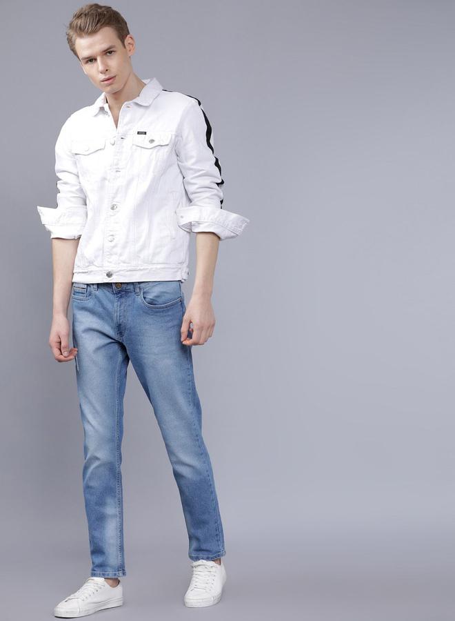 The Indian Garage Co Men Mid Rise Slim Fit Blue Jeans - Image 4