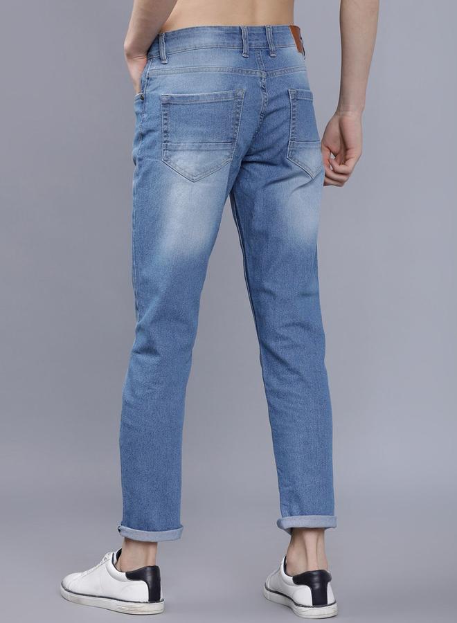 The Indian Garage Co Men Mid Rise Slim Fit Blue Jeans - Image 5