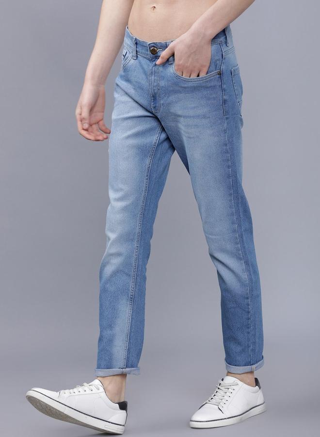 The Indian Garage Co Men Mid Rise Slim Fit Blue Jeans - Image 3