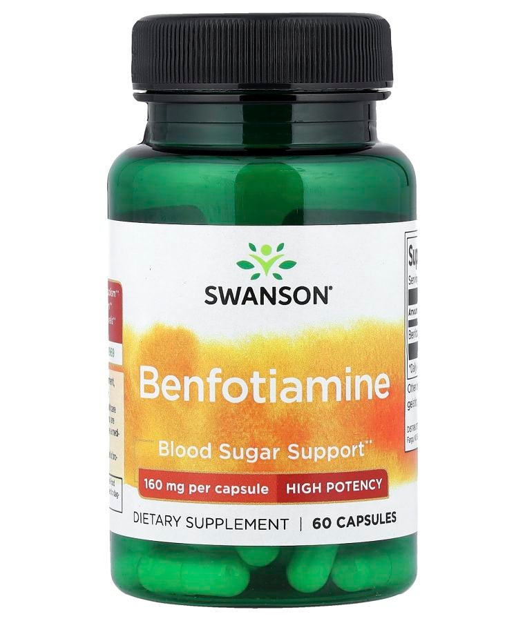 SWANSON Benfotiamine High Potency 160 mg 60 Capsules