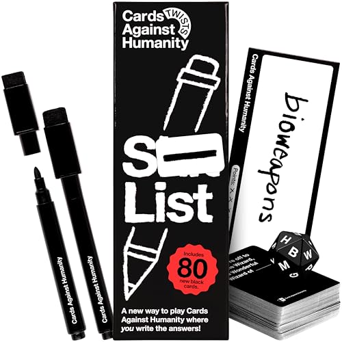 Cards Against Humanity S List A New Twist on The Classic Adult Party Game New Expansion Plus a Whole New Way to Play Where You Write Your own Answers - Image 1