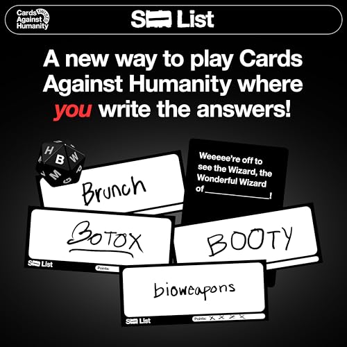 Cards Against Humanity S List A New Twist on The Classic Adult Party Game New Expansion Plus a Whole New Way to Play Where You Write Your own Answers - Image 5