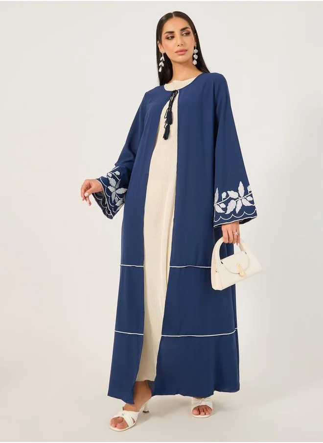 Take Two Take Two Embroidered Long Sleeves Regular Fit Shrug