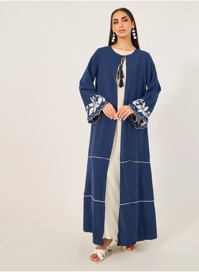 Take Two Take Two Embroidered Long Sleeves Regular Fit Shrug
