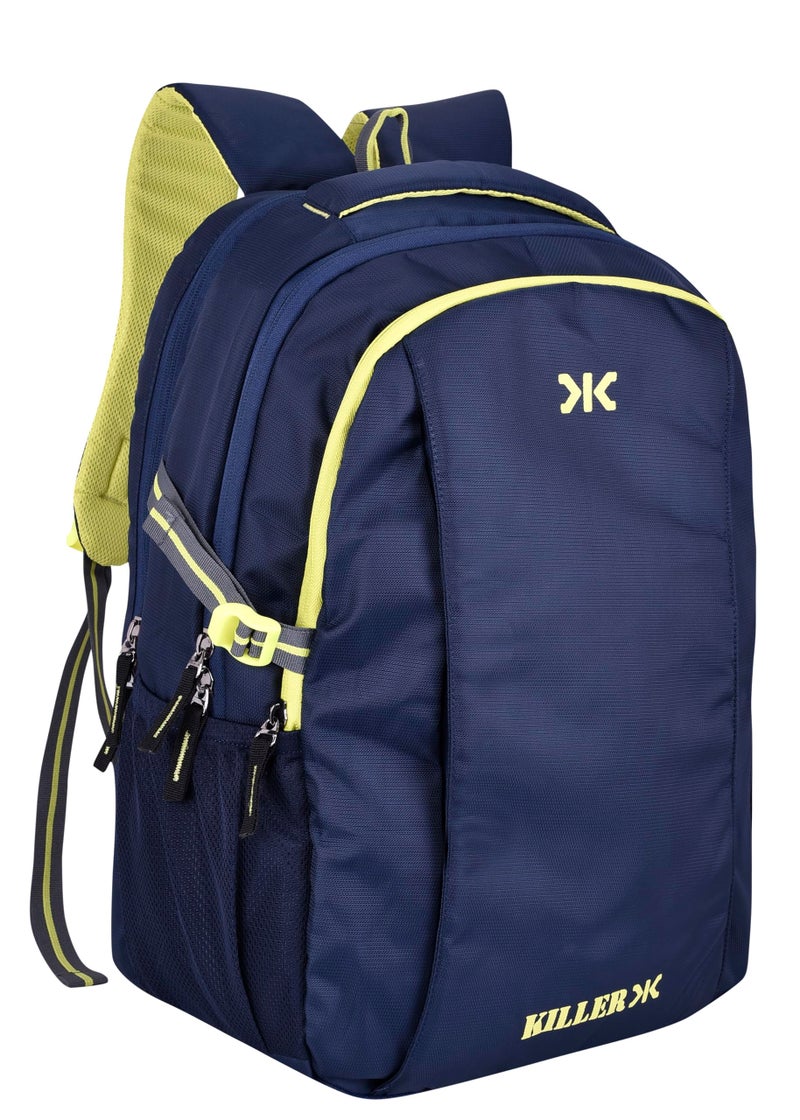 KILLER Polyester Backpack - Checkers 29 Ltr Office Laptop Backpack (NAVY BLUE) - Image 1