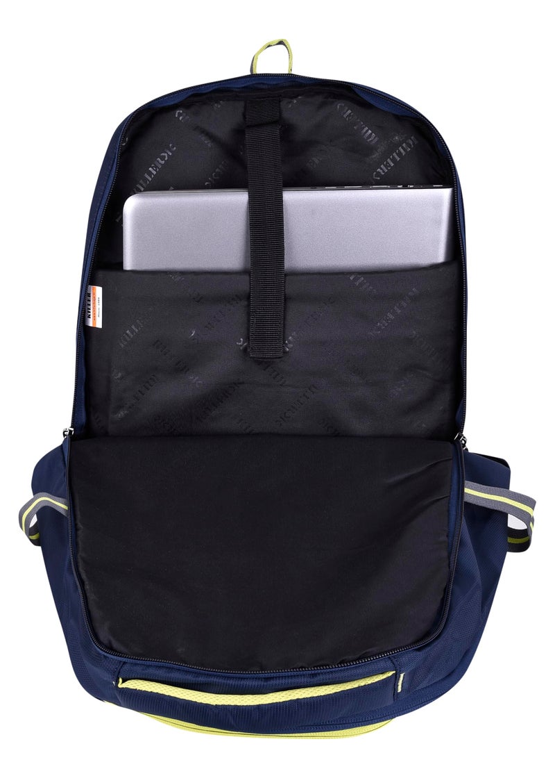 KILLER Polyester Backpack - Checkers 29 Ltr Office Laptop Backpack (NAVY BLUE) - Image 5