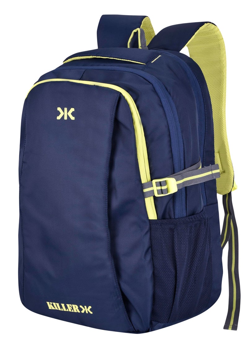 KILLER Polyester Backpack - Checkers 29 Ltr Office Laptop Backpack (NAVY BLUE) - Image 2