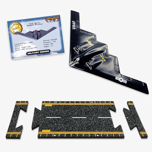 Hot Wings Planes Hot Wings B2 Spirit Stealth Bomber Jet with Connectible Runway - Image 1