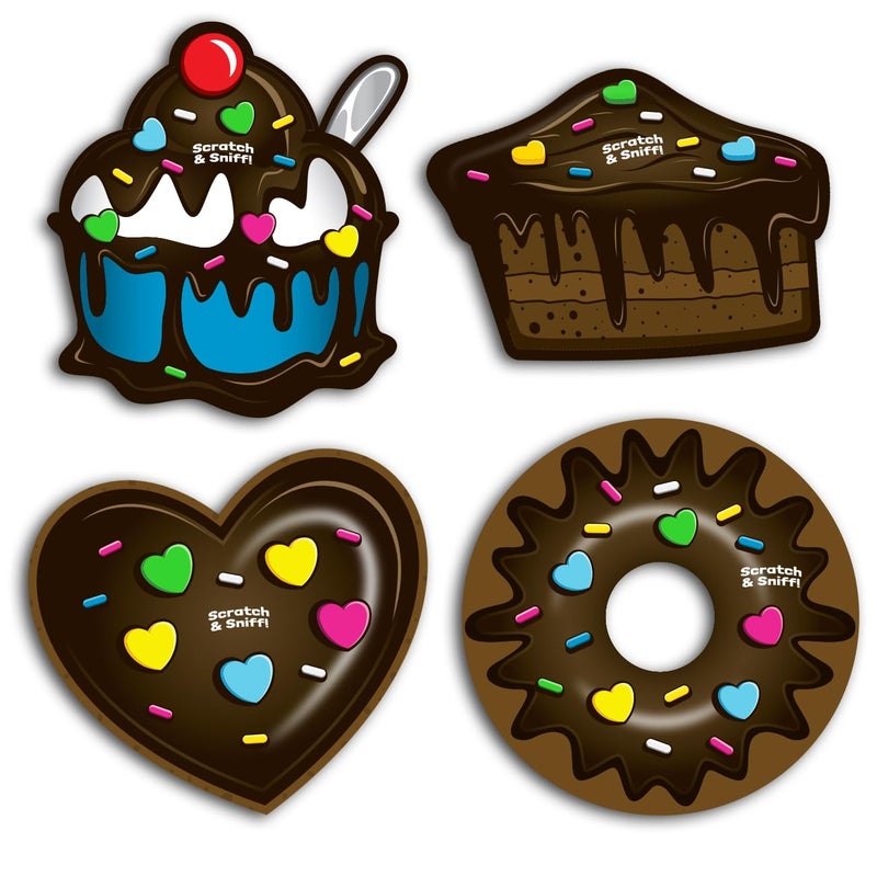 Kangaroo 28 Pack Chocolate Scented Valentines Day Cards with Envelopes Bulk - Valentines Day Cards for Kids School Classroom Exchange Gifts - Greeting Cards Party Favors Valentines Cards - Image 4