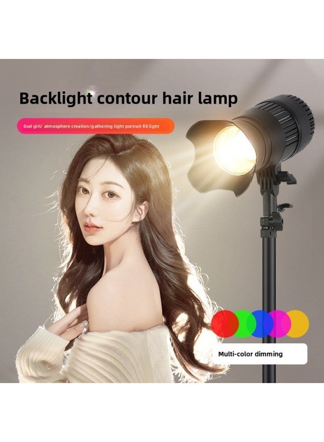 Photography Live Photo Character Backlighting Clear Atmosphere Spotlight Lighting Outline-Light Source Color:Hair Cord Lamp Three-tone Light (adjustable Focus + Display) 175w - Image 3