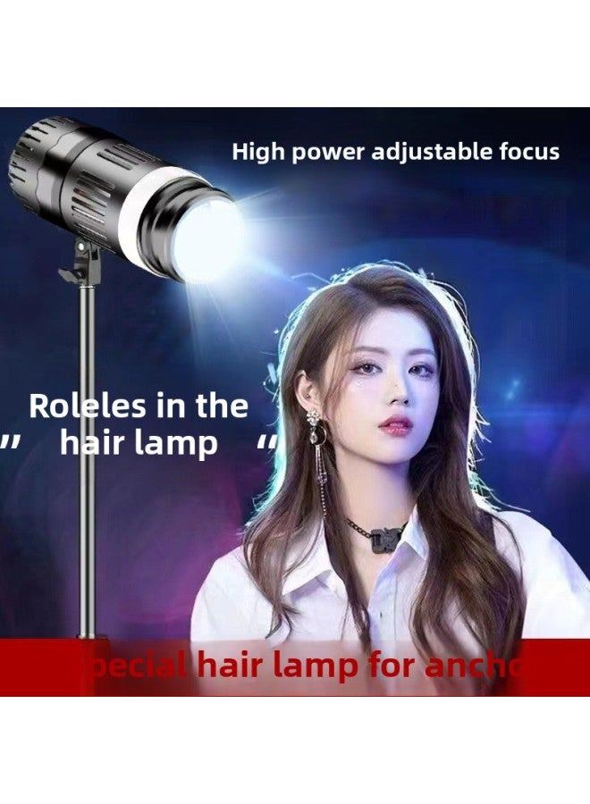Photography Live Photo Character Backlighting Clear Atmosphere Spotlight Lighting Outline-Light Source Color:Hair Cord Lamp Three-tone Light (adjustable Focus + Display) 175w - Image 2