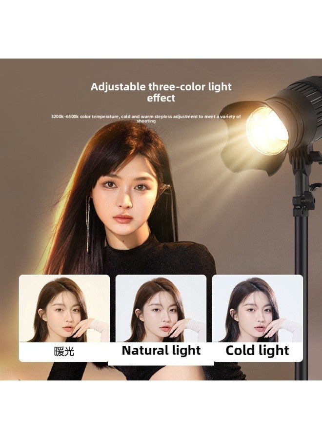 Photography Live Photo Character Backlighting Clear Atmosphere Spotlight Lighting Outline-Light Source Color:Hair Cord Lamp Three-tone Light (adjustable Focus + Display) 175w - Image 4
