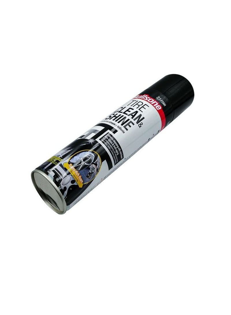 Bullsone Car Tire Cleaner Foam Spray Extreme Cleansing With Rich Foam Tire Gloss&Anti-aging Bullsone Tire Clean and Shine 550 ml - Image 2