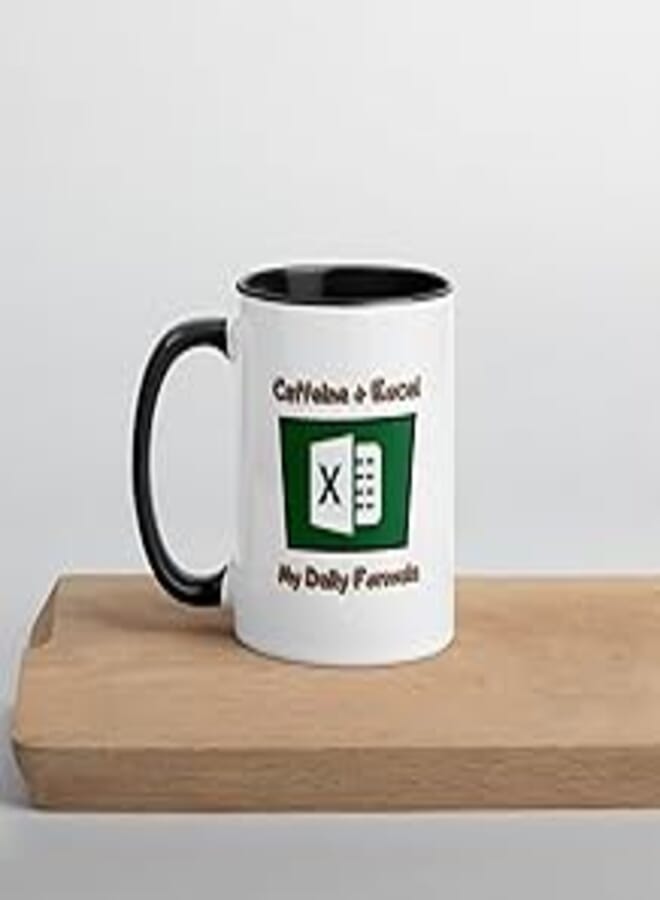 Accountant Gift For Women Men, Appreciation Gift Excel Mug, Group Excel Shortcut Coffee Mug, Excel Cheat Sheet Mug, Accounting Student Mug black mug