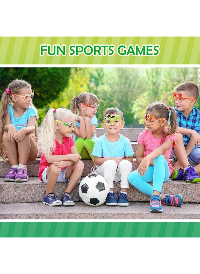 ووانجر 32 قطعة من لوازم حفلات أعياد الميلاد ذات الطابع الرياضي وكرة السلة والكرة الطائرة والنظارات الورقية ودعائم كشك الصور وكرات الرياضة وديكورات أعياد الميلاد للأطفال والأولاد والبنات - Image 4