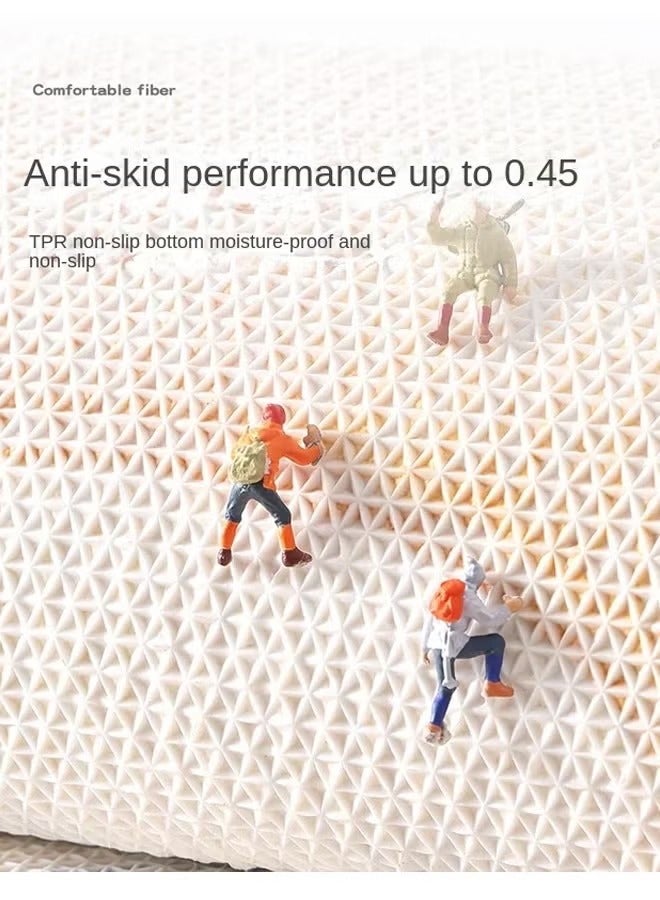 إتش كيو جيمنغ سجادة حمام، سجادة حمام فاخرة، سجادة حمام فاخرة فائقة النعومة ماصة، سجادة حمام مريحة غير قابلة للانزلاق، سجادة للحوض، الدش، غرفة الاستحمام، يمكن غسلها في الغسالة - Image 5