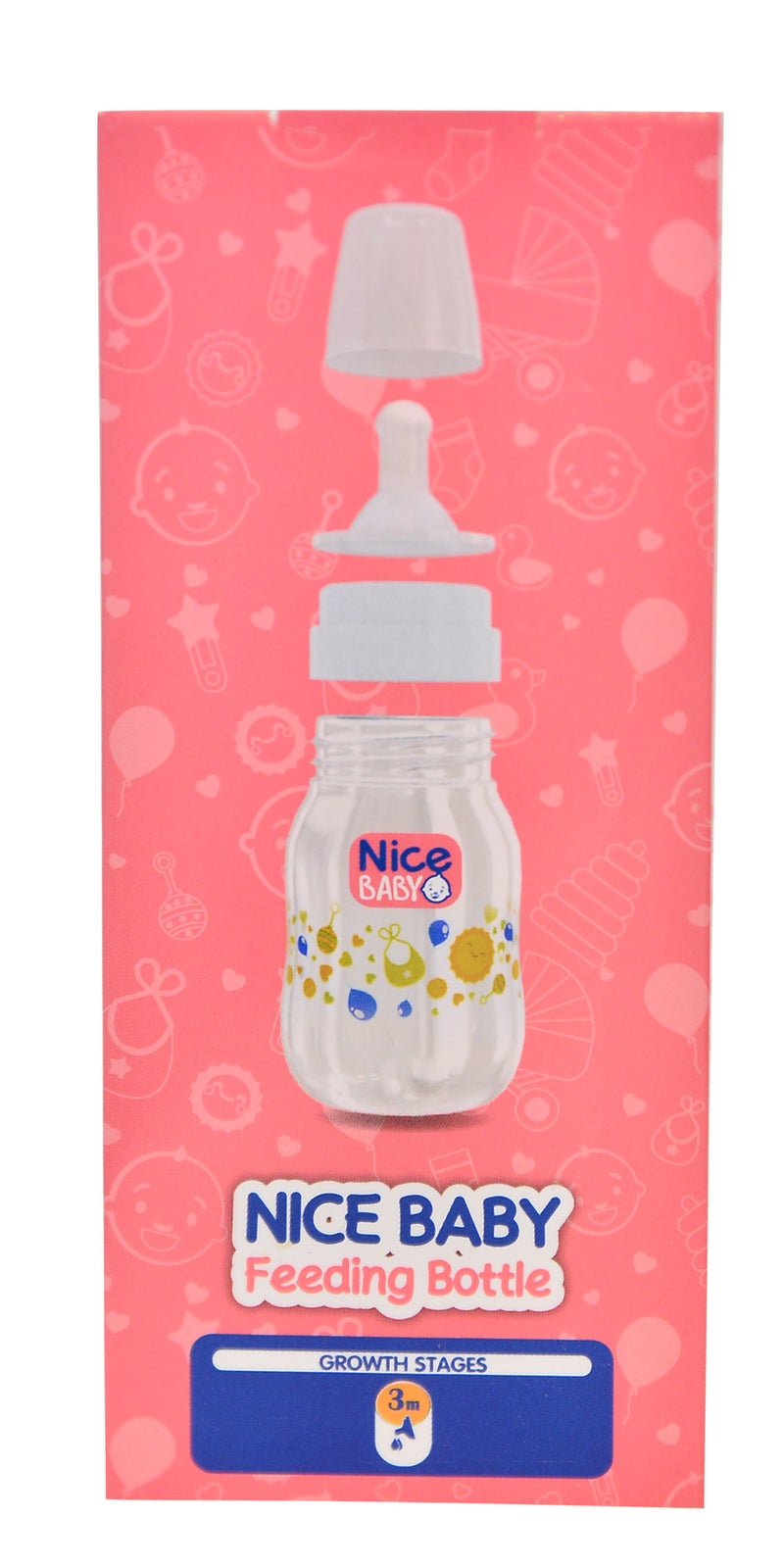 نايس بيبي ببرونة نايس بيبى بدون يد 150 ml - روز- متعددة الاشكال - Image 3