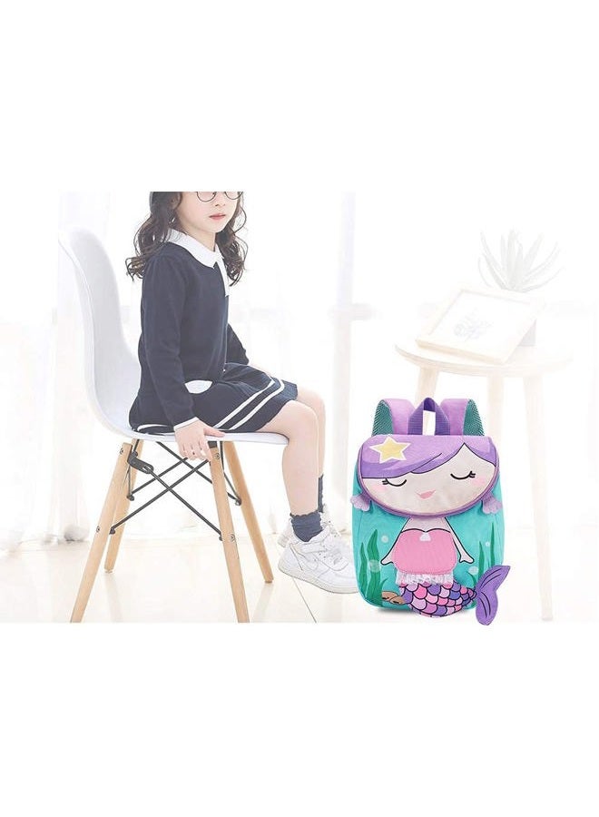 BLUBOON Toddlers Backpack for Girls Cute Preschool Backpack 3D Schoolbag Toddler Bookbag for Kids (Blue) - Image 4
