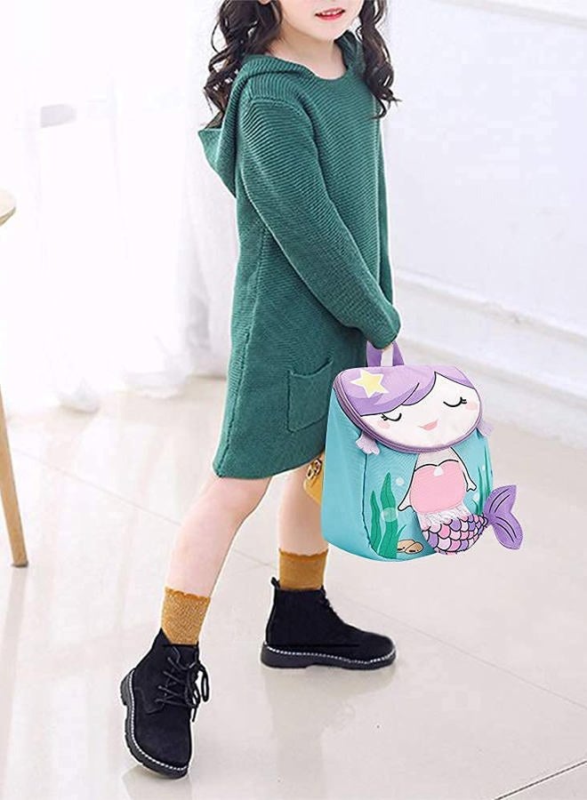 BLUBOON Toddlers Backpack for Girls Cute Preschool Backpack 3D Schoolbag Toddler Bookbag for Kids (Blue) - Image 3