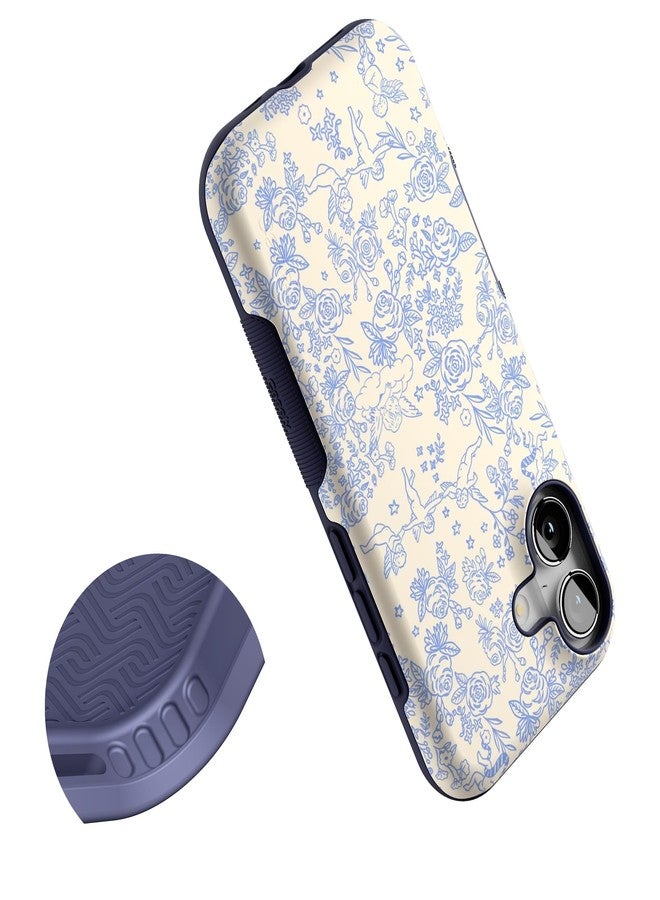 Casely iPhone 17 Case | Cupid's Canvas | Periwinkle Floral | Bold Protective Design | Compatible with MagSafe - Image 5