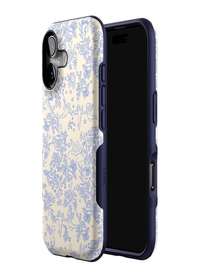 Casely iPhone 17 Case | Cupid's Canvas | Periwinkle Floral | Bold Protective Design | Compatible with MagSafe - Image 2