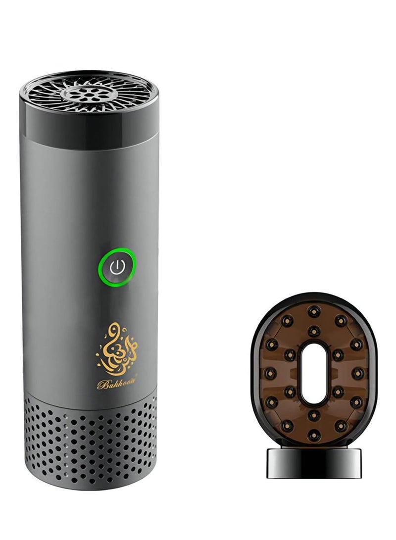 بخور Portable Arabian Rechargeable Electronic Incense Burner,USB Portable Incense Burner Electric Aromatherapy Machine,Handheld Portable Hair Incense Burner Electric Muslim Ramadan Aroma Diffuser - Image 1