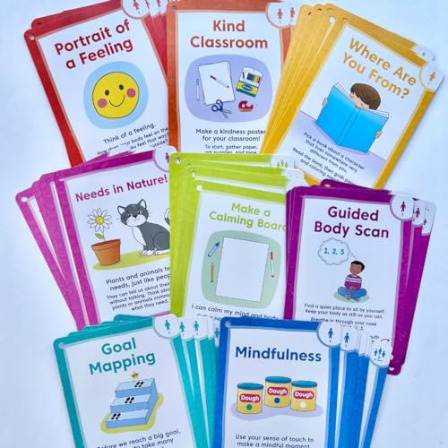 hand2mind Social Emotional Task Cards for Ages 3+, Social Emotional Learning, Play Therapy Toys for Counselors, Social Skills Activities for Kids, Conversation Starters, Emotional Regulation for Kids - Image 2