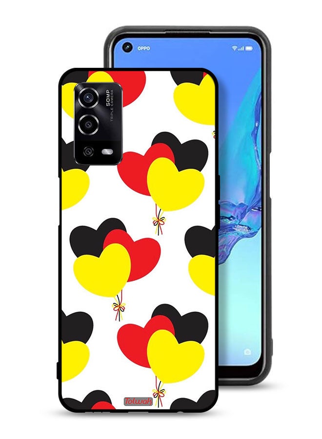 Tolwak Oppo A55 4G Protective Case Cover Three Hearts Bunch - Image 1