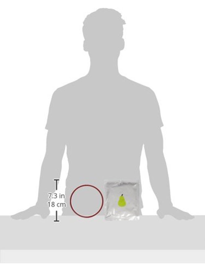 بيرل هيك طقم زينة تذكارية لبصمة يد الطفل وبصمة قدمه مع شريط، 7.4 × 6.6 × 1.7 بوصة - Image 3