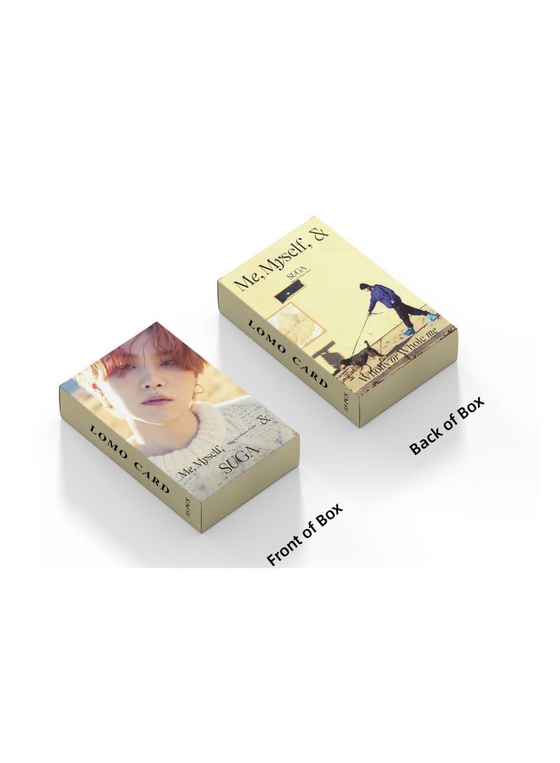 NIBEMINENT 55 Pcs Kpop Suga Wholly or Whole Me Lomo Cards Card For Fans Collection Gifts - Image 3