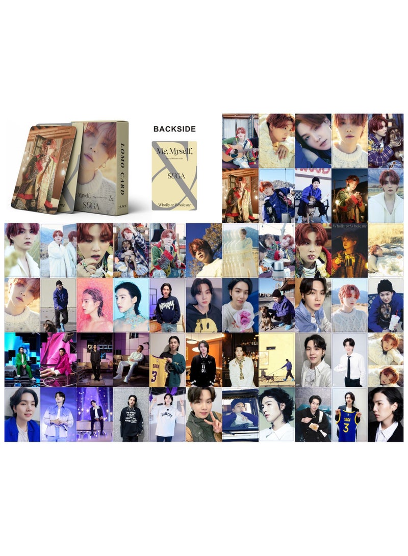 NIBEMINENT 55 Pcs Kpop Suga Wholly or Whole Me Lomo Cards Card For Fans Collection Gifts - Image 1