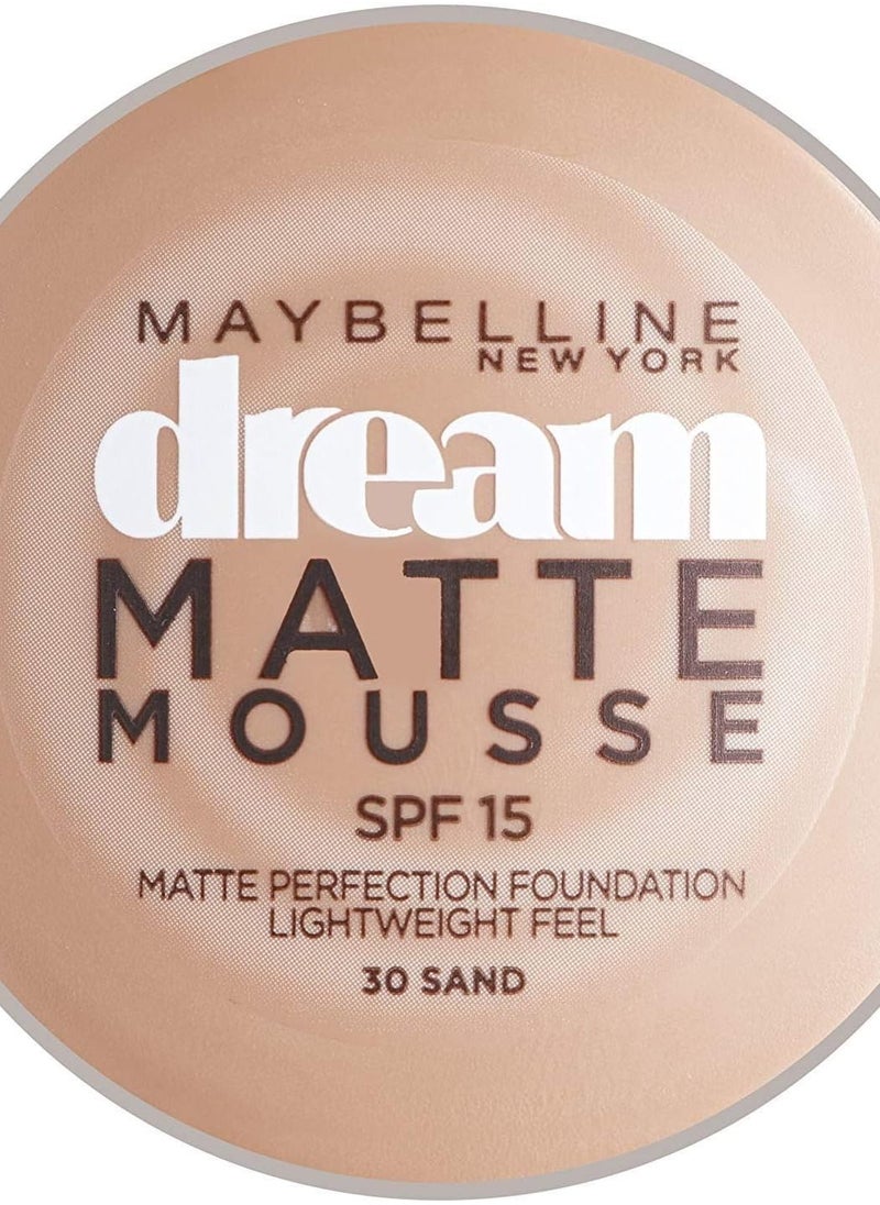MAYBELLINE NEW YORK - Maybelline - Dream Matte Mousse Foundation, Sand 30 - Image 1