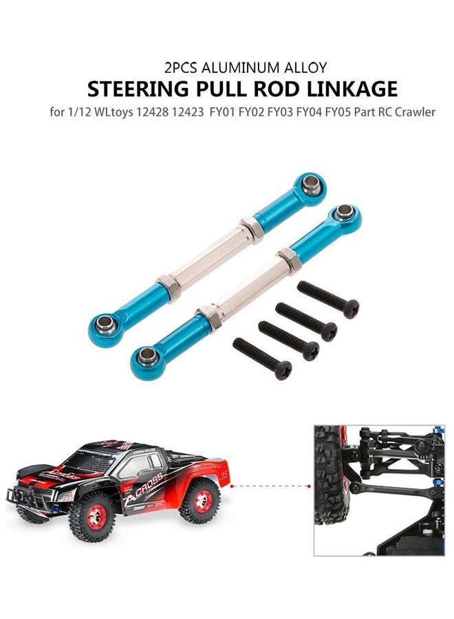 NIBEMINENT 2-Piece Aluminum Alloy Steering Pull Rod Linkage - Image 1