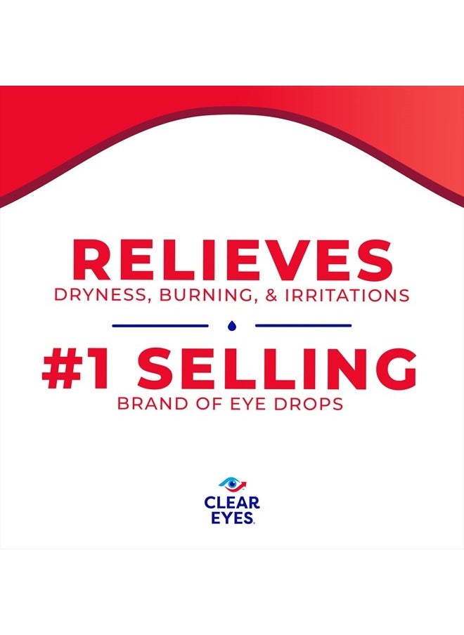 Clear Eyes - Redness Relief Eye Drops, 0.5 oz, Dual Pack - Image 1