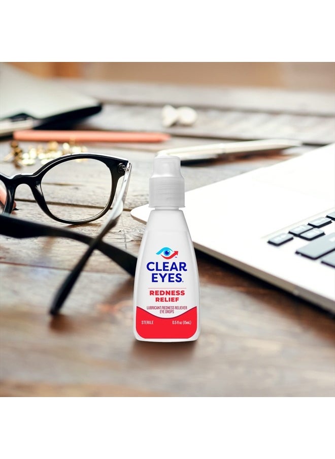 Clear Eyes - Redness Relief Eye Drops, 0.5 oz, Dual Pack - Image 1