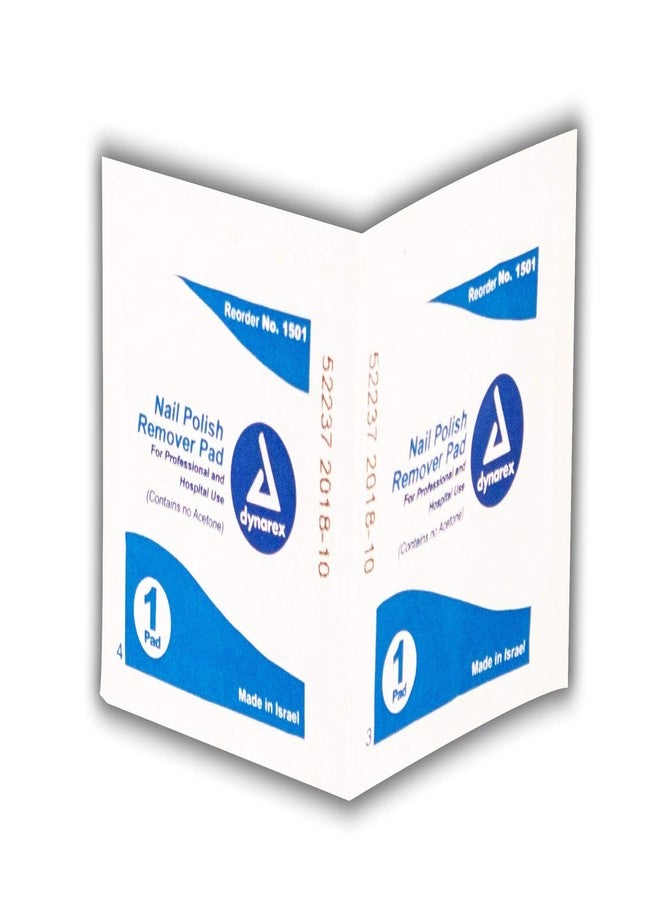 Dynarex Nail Polish Remover Pads, Pack of 100 - Image 1