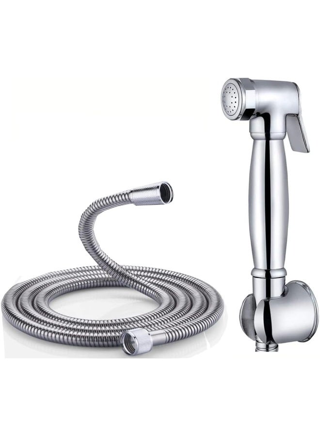 Biella Luxury Brass Bidet Sprayer For Toilet | Handheld Bidet Shattaf Toilet Spray With Hose And Holder | Full Brass Body And Head, High Flow, Anti-Crack And Leak Proof - Image 3
