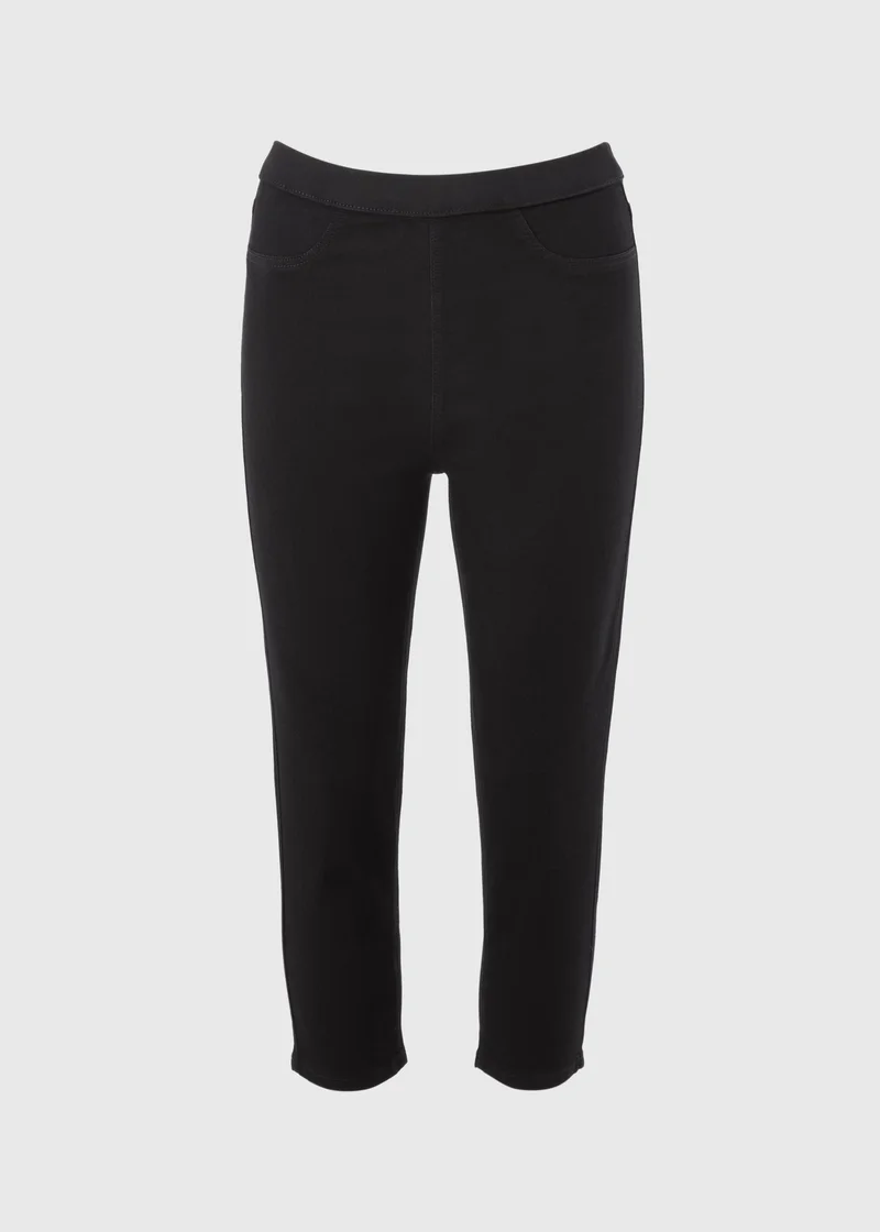 Matalan Black Black Cropped Jeggings for Women | Best Price UAE