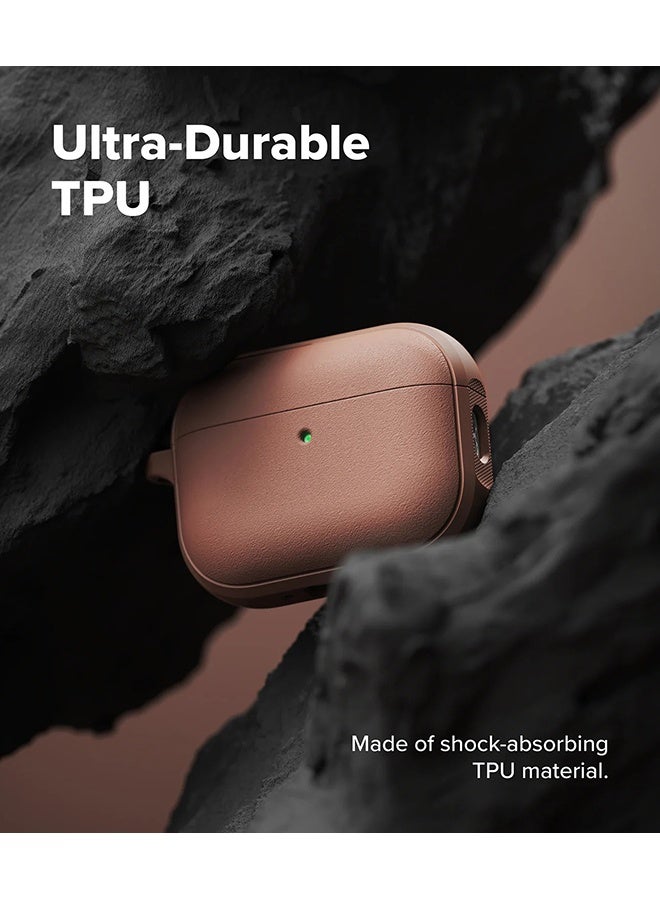 رينجك Onyx Magnetic for Airpods Pro 3 Case with Carabiner [Compatible with MagSafe] Anti-Fingerprint Textured, Shockproof Protective Cover -Constant Coral CONSTANT CORAL - Image 5