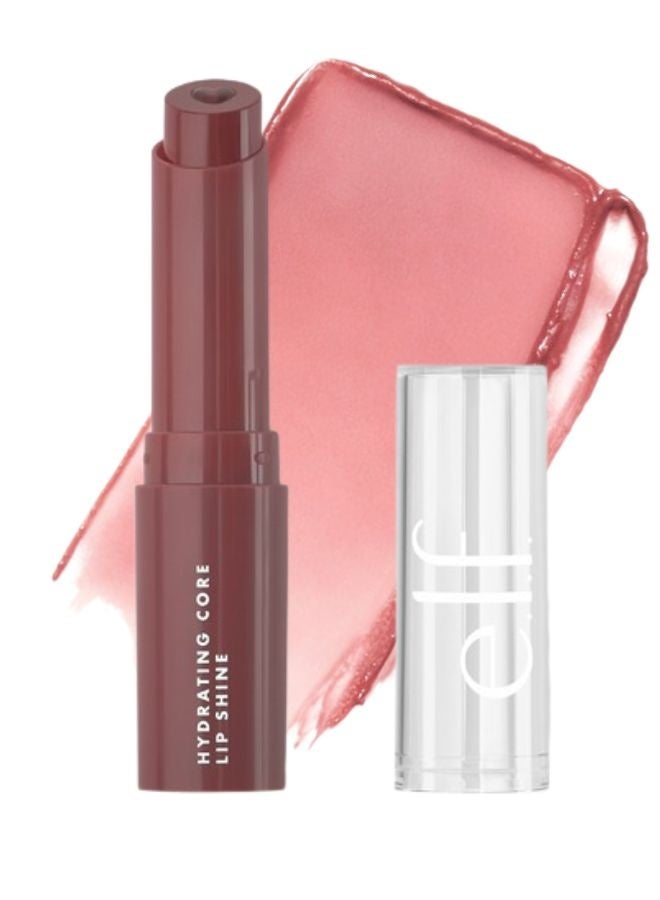 elf e.l.f. Hydrating Core Lip Shine Happy – Tinted Hydrating Lip Balm with Glossy Shine, Nourishing Heart-Shaped Core, Lightweight Moisturizing Formula, 2.3 g / 0.08 oz - Image 1
