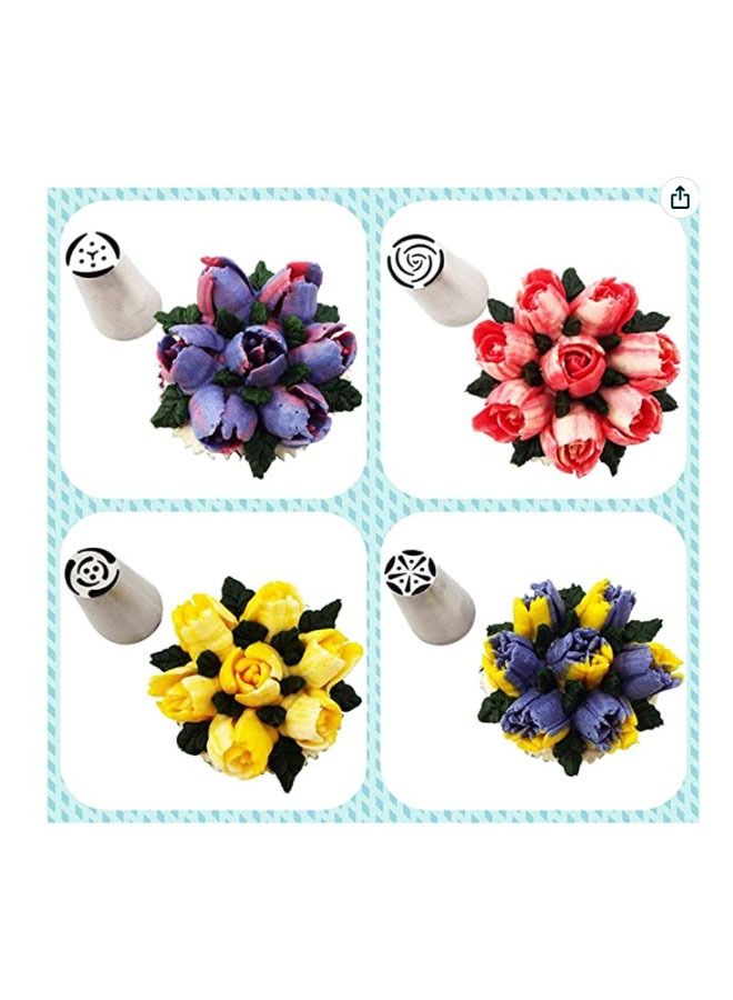 Cool Baby Russian tulip flower cake cream pastry baking decoration tools 7 pieces set - Image 2