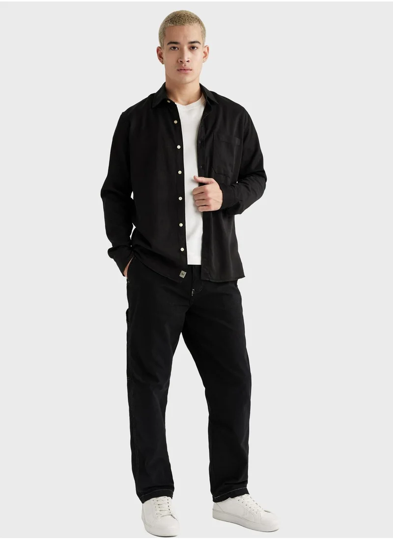 DeFacto Man Regular Fit Long Sleeve Shirt