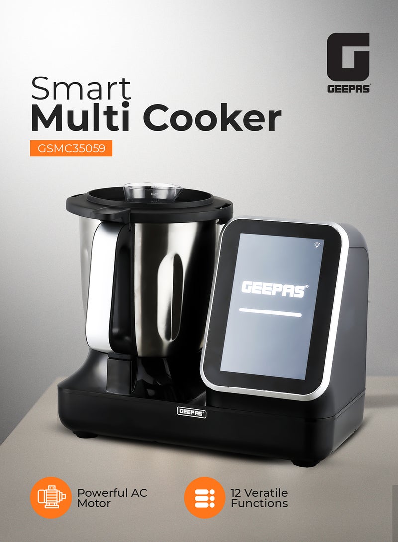 GEEPAS Smart Multi Cooker 12 Versatile Functions 5 L 1000 W GSMC35059 BLACK - Image 1