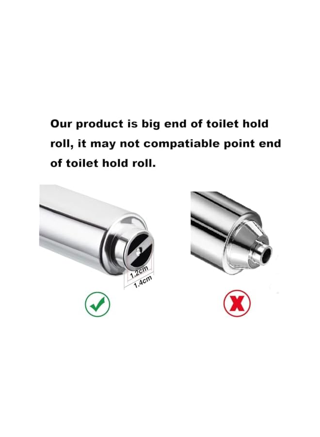 S-TOP 2Pcs Toilet Tissue Roller, Tissue Roll Holder for Bathroom, Toilet Paper Roll Holder with Groove for Toilet Paper Holder - Image 2
